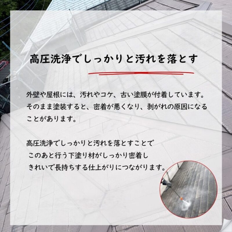 佐倉市上志津、高圧洗浄は大切です