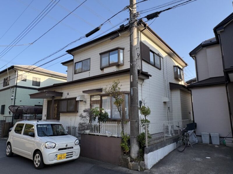 佐倉市上志津、外壁塗装、施工前2