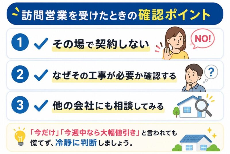 佐倉市外壁塗装、訪問営業確認ポイント