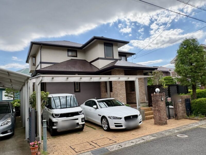 佐倉市染井野、外壁塗装、施工後、斜め前