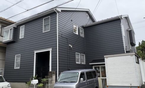 佐倉市山王、外壁塗装、施工後、北側