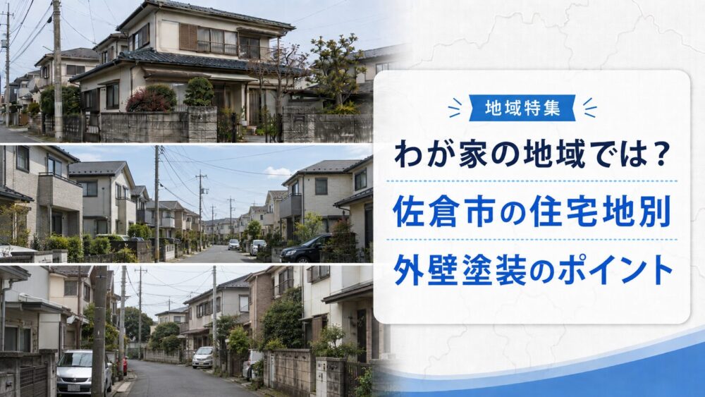 佐倉市の住宅地別に外壁塗装のポイントを紹介する地域特集