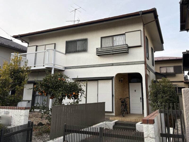 佐倉市ユーカリが丘、外壁塗装施工前