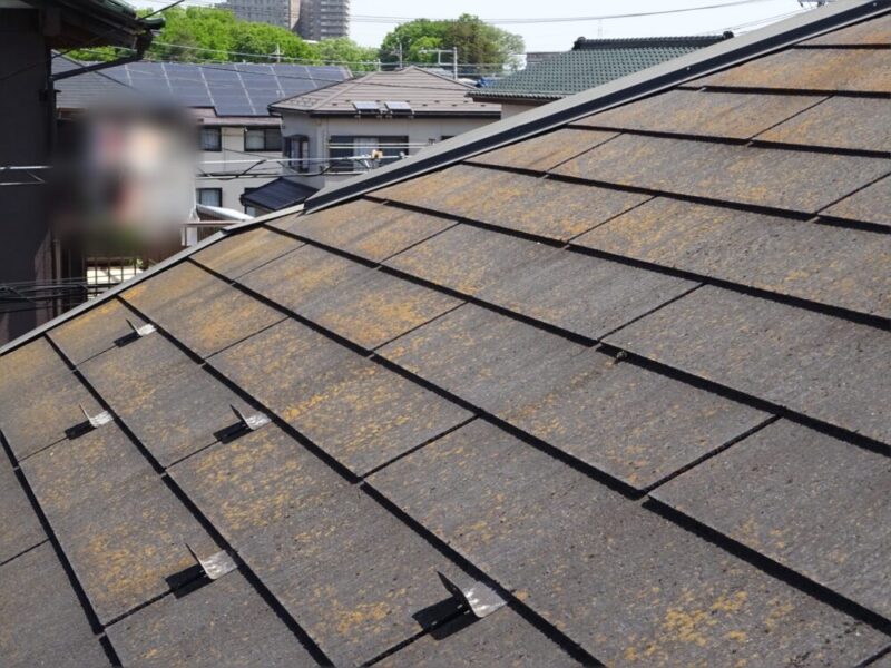佐倉市上志津の賃貸住宅の屋根塗装施工前