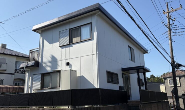 佐倉市六崎のセキスイハイム住宅｜外壁塗装完成後の外観