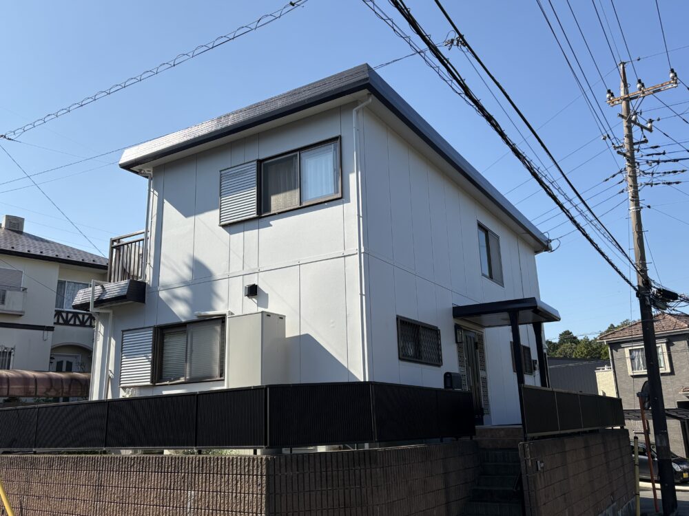 佐倉市六崎のセキスイハイム住宅｜外壁塗装完成後の外観