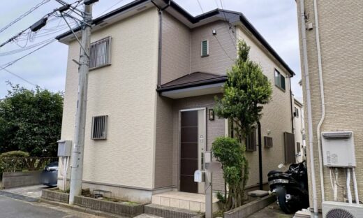 佐倉市上志津の戸建て賃貸住宅の外壁・屋根塗装施工後