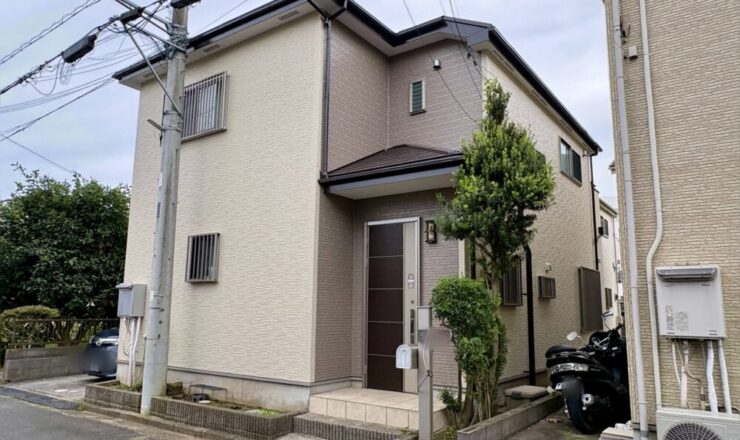 佐倉市上志津の戸建て賃貸住宅の外壁・屋根塗装施工後